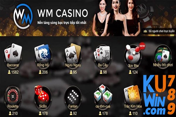 Ưu điểm về bối cảnh cũng như sảnh bài của KUwin WM casino